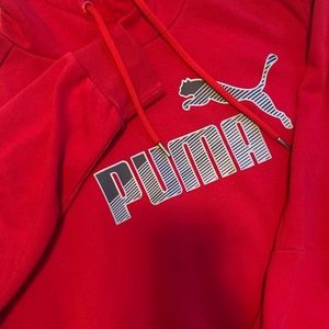 PUMA Pull-over Hoodie with Drawstrings